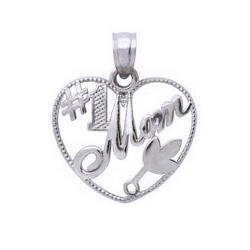 Pandantiv argint 925 rodiat mama inimioara 1 Mom - Be Caring [0]